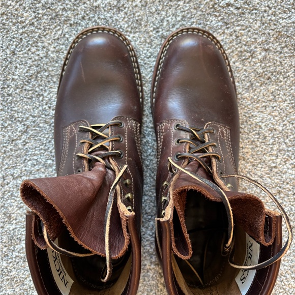 Nick’s Classic Falcon Dark Brown Leather Men's Boots - Picture 8 of 8